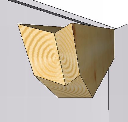 2 coupes en pied d'arêtier ou noue