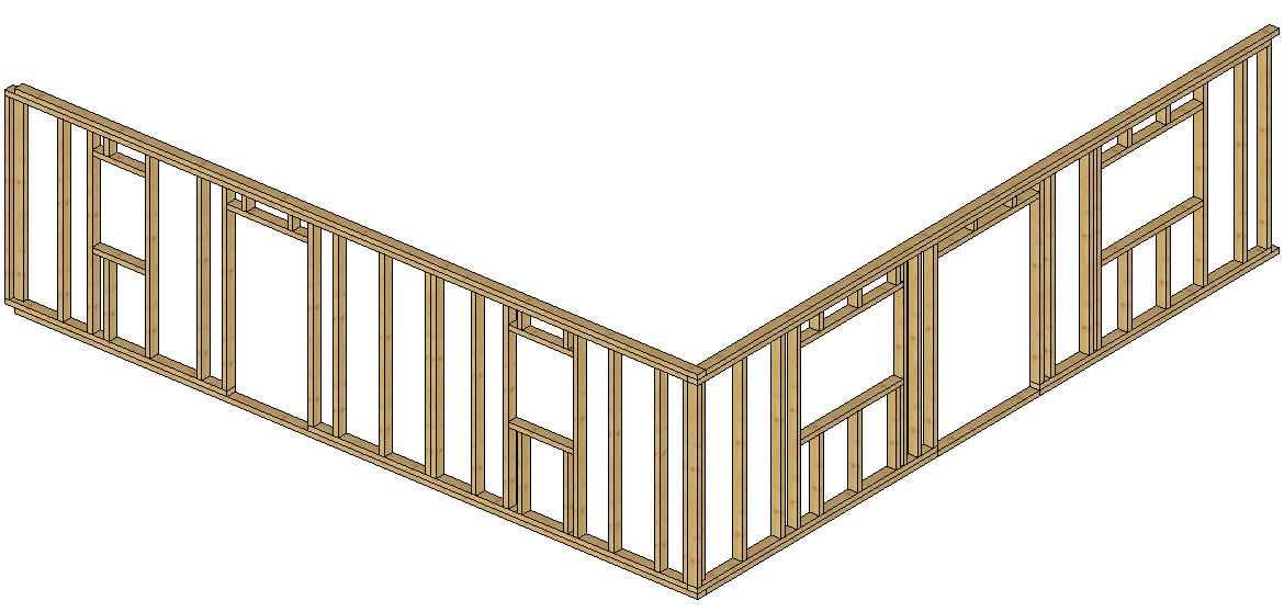 Sélection par MOS - Sélection de l'ossature sur 2 murs