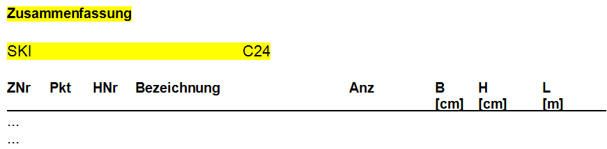 Dépôt de liste de matériaux