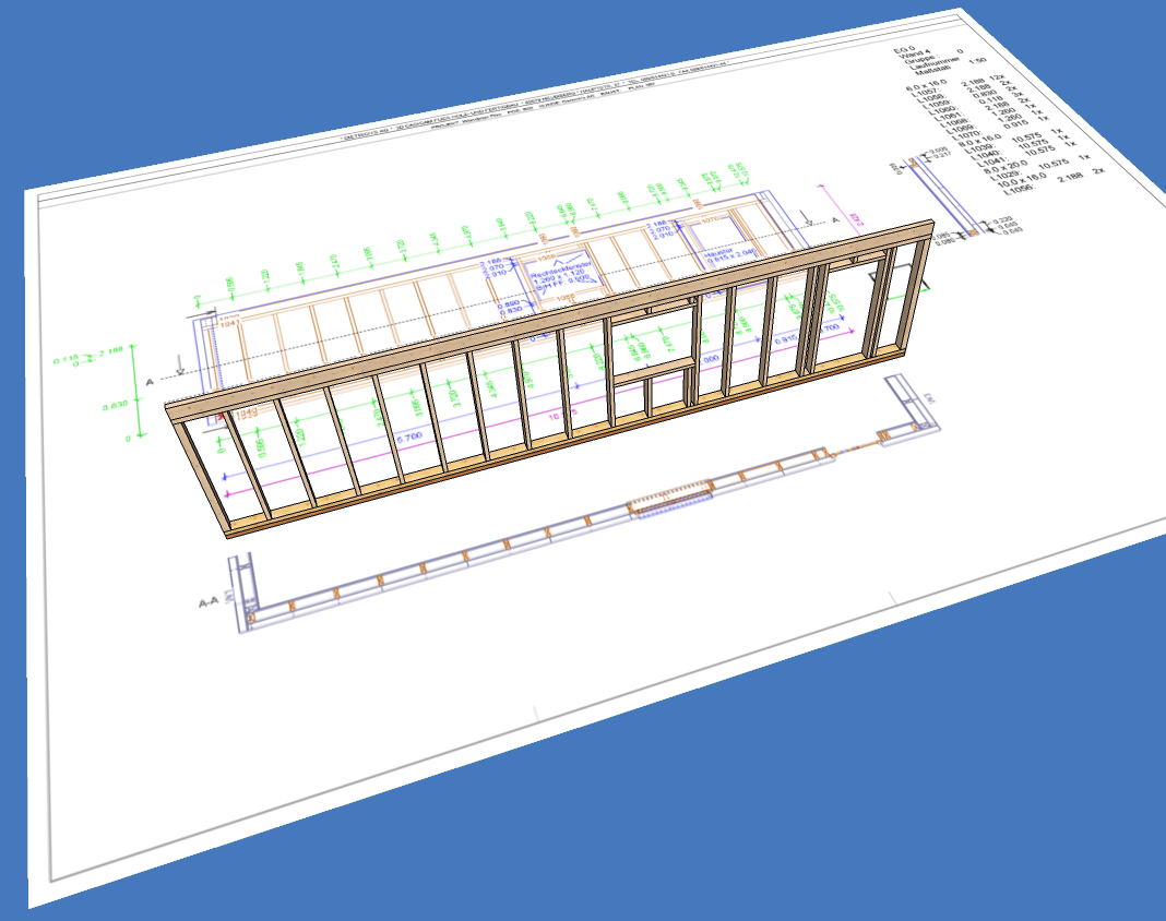Options de réglage du dépôt de plan de mur
