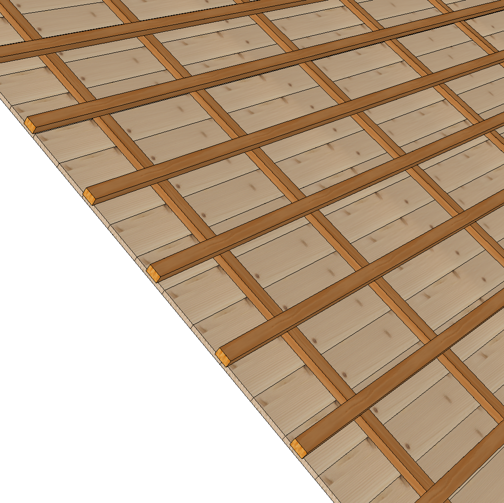 Conception du lattage de toit