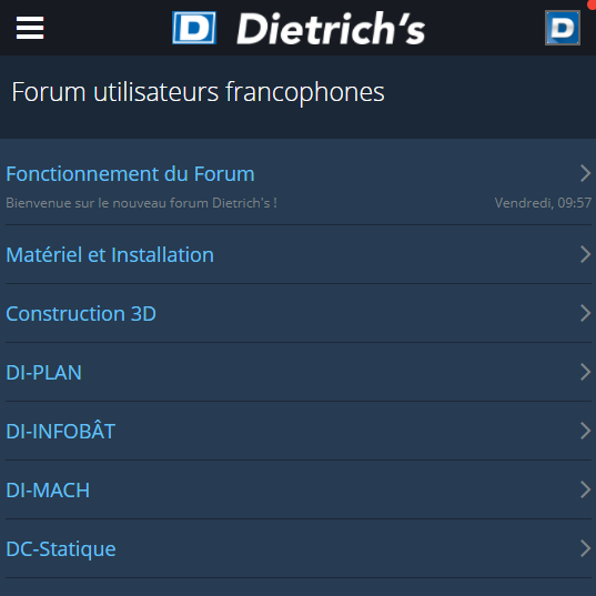Nouveau forum utilisateur